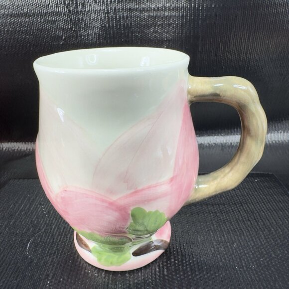 Franciscan Desert Rose Sculpted Mug Cup Ceramic Made In Portugal Vintage Mug - Picture 9 of 12